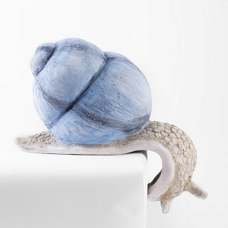 Статуэтка Большая улитка Snail Голубой пастельный Статуэтка Большая улитка Snail Голубой пастельный в Орле | Loft Concept