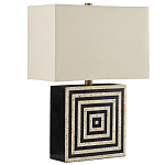 Настольная лампа с квадратным основанием и прямоугольным абажуром Neat Lines варинант исполнения - 4 | Loft Concept в Орле