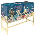 Буфет ручная роспись в морском стиле Cabinet Fondo Marino  варинант исполнения - 1 | Loft Concept в Орле