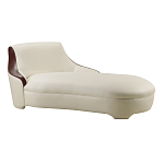 Премиальная кушетка с вставками из кожи Holland варинант исполнения - 1 | Loft Concept в Орле