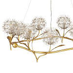 Люстра круглая с декором в виде цветков одуванчика Hanging Dandelion варинант исполнения - 2 | Loft Concept в Орле