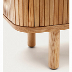 Буфет из ясеневого шпона с открытыми полками и 2-мя раздвижными дверями Toinette варинант исполнения - 4 | Loft Concept в Орле