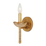 Бра из кованого железа с отделкой плетеной веревкой и сусальным золотом Parisian Style варинант исполнения - 3 | Loft Concept в Орле