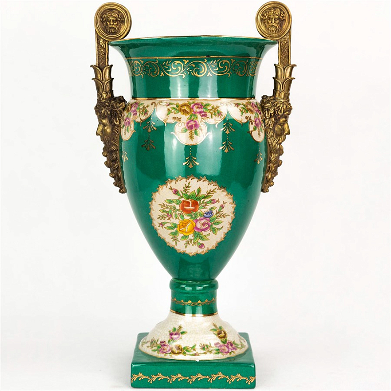 Фарфоровая ваза Emerald Goblet Изумрудный Бронза Фарфоровая ваза Emerald Goblet Изумрудный Бронза в Орле | Loft Concept