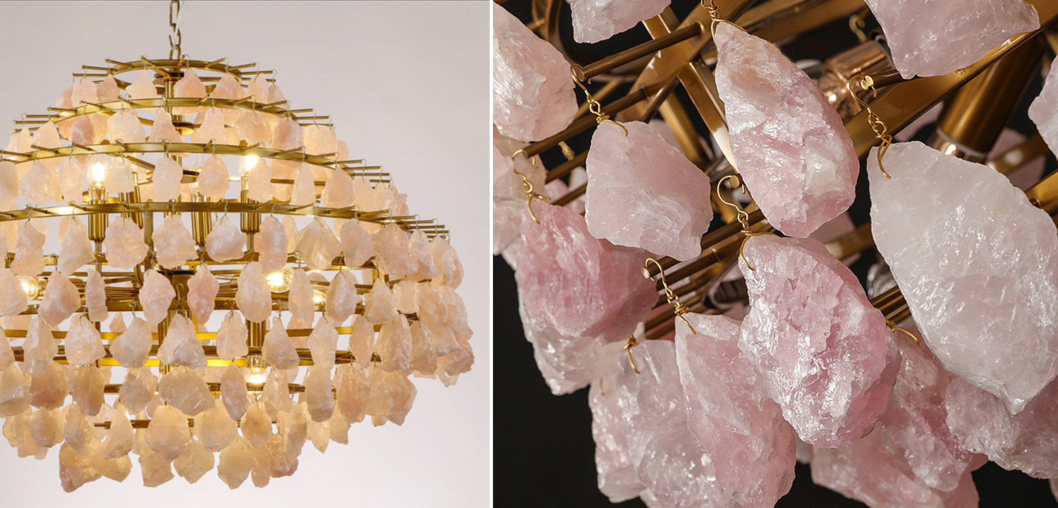 Hardis Pink stone Chandelier 82 Hardis Pink stone Chandelier 82 - Loft-Concept в Орле