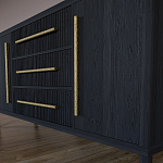 Буфет Primo с тремя ящиками и двумя фасадами Черный дуб варинант исполнения - 7 | Loft Concept в Орле