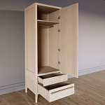 Узкий Шкаф Primo с 2 выдвижными ящиками Светлый дуб варинант исполнения - 7 | Loft Concept в Орле