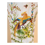 Ваза из фарфора с бронзовой стрекозой  Paradise Dragonfly варинант исполнения - 8 | Loft Concept в Орле