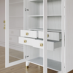 Дизайнерский шкаф витрина Elsa Dreams White с 4-мя ящиками варинант исполнения - 8 | Loft Concept в Орле