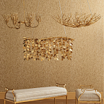 Люстра в форме золотой чаши из кораллов Coral Decor варинант исполнения - 3 | Loft Concept в Орле