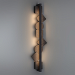 Бра вертикальное с черными кругами и квадратами Gravyura варинант исполнения - 6 | Loft Concept в Орле