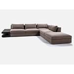 4-х местный Угловой модульный диван Zartаrn с приставным деревянным столиком варинант исполнения - 2 | Loft Concept в Орле