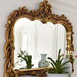 Зеркало настенное в ажурной раме в стиле барокко Ornate Ornaments варинант исполнения - 1 | Loft Concept в Орле