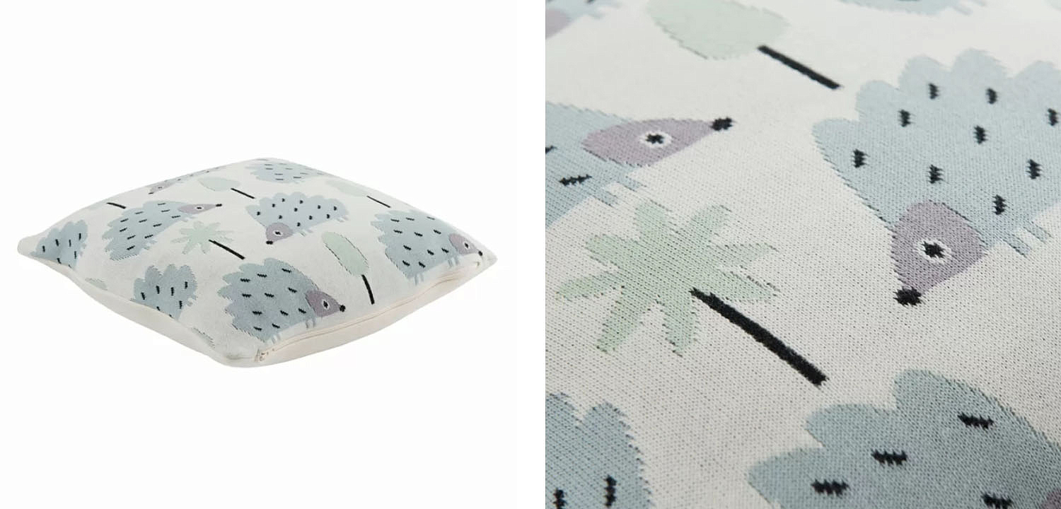 Подушка Blue Hedgehogs Подушка Blue Hedgehogs - Loft-Concept в Орле