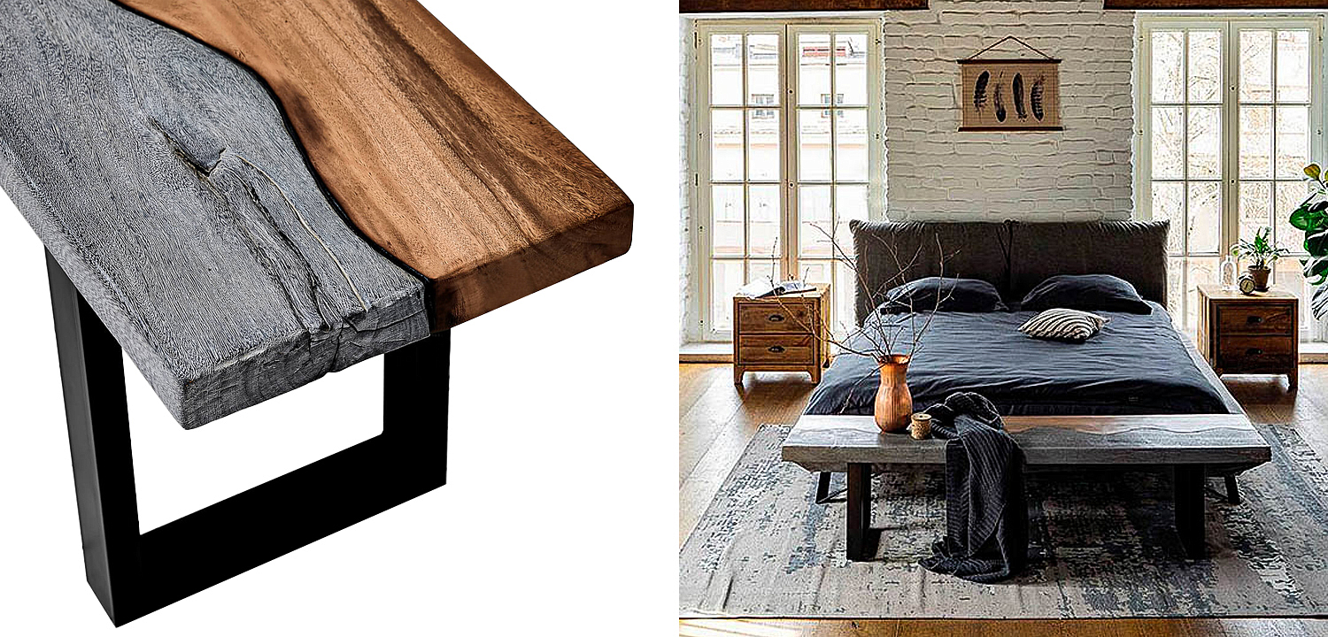 Скамья в стиле лофт Brooks Bench Скамья в стиле лофт Brooks Bench - Loft-Concept в Орле