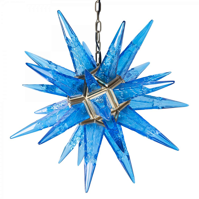 Люстра Chandelier Star Blue Латунь Люстра Chandelier Star Blue Латунь в Орле | Loft Concept