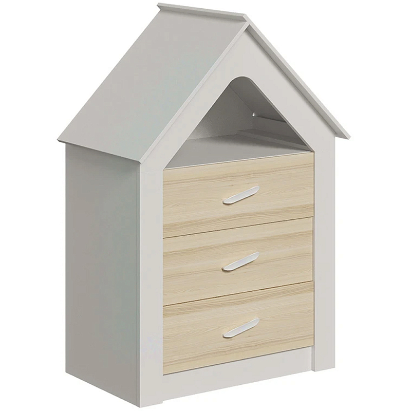 Комод в детскую Tiny Town Chest of Drawers Бежевый Белый Зеленый шалфей Розовый Комод в детскую Tiny Town Chest of Drawers Бежевый Белый Зеленый шалфей Розовый в Орле | Loft Concept