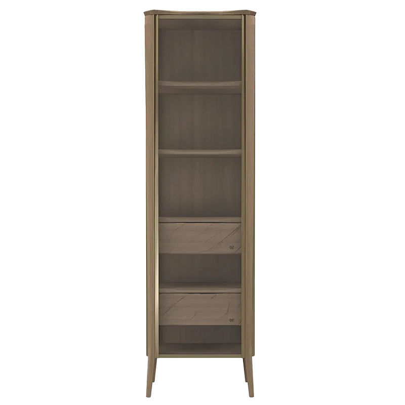 Витрина левая из массива дуба с 5-ю полками и 2-мя ящиками Tasteful Furniture Седой Орех Капучино Венге Витрина левая из массива дуба с 5-ю полками и 2-мя ящиками Tasteful Furniture Седой Орех Капучино Венге в Орле | Loft Concept