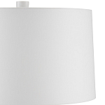 Настольная лампа с корпусом в форме вазы и белым абажуром Lots of Strokes варинант исполнения - 2 | Loft Concept в Орле