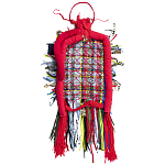 Настенный ковер разноцветный из одежды Heart варинант исполнения - 1 | Loft Concept в Орле