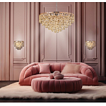 Люстра каскадная с подвесками в форме колец Galaxy of Light варинант исполнения - 8 | Loft Concept в Орле