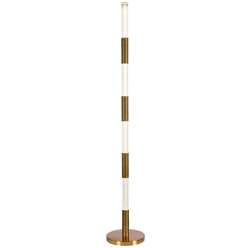 Торшер латунь Dew Drops Tube Brass One Floor Lamp Латунь Прозрачный Торшер латунь Dew Drops Tube Brass One Floor Lamp Латунь Прозрачный в Орле | Loft Concept