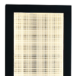 Светодиодное прямоугольное бра из металла черного цвета Lattice Lux варинант исполнения - 2 | Loft Concept в Орле