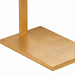 Торшер с прямоугольным абажуром на золотом металлическом каркасе Rectangular Plane  варинант исполнения - 3 | Loft Concept в Орле