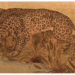 Картина с изображением Леопардов Leopards by stream варинант исполнения - 2 | Loft Concept в Орле