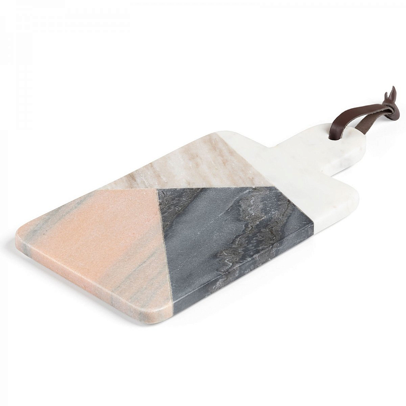 Разделочная доска Marble Triangles Розовый (Rose) Серый Белый Разделочная доска Marble Triangles Розовый (Rose) Серый Белый в Орле | Loft Concept