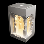 Встраиваемый в стену гипсовый светильник под покраску с колоннами и арками в античном стиле Antiquity Athena варинант исполнения - 3 | Loft Concept в Орле