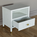 Прикроватная тумбочка с полкой Elsa Dreams White варинант исполнения - 2 | Loft Concept в Орле