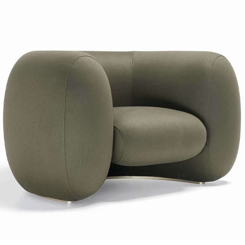 Дизайнерское полукруглое мягкое кресло CINNAMON Armchair Зеленый Дизайнерское полукруглое мягкое кресло CINNAMON Armchair Зеленый в Орле | Loft Concept