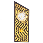 Часы подарочные настольные в виде погона Генерала из натурального камня Змеевик Gold Military Clock варинант исполнения - 7 | Loft Concept в Орле