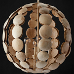 Люстра в форме шара с декором из круглых декоративных элементов Texture Discs варинант исполнения - 3 | Loft Concept в Орле