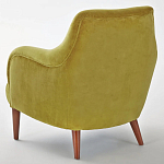 Кресло велюровое горчичного цвета Diaspro Mustard Armchair варинант исполнения - 3 | Loft Concept в Орле