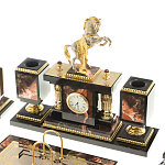 Настольный письменный набор из яшмы и долерита с декором в виде коня Manager Organizer варинант исполнения - 2 | Loft Concept в Орле