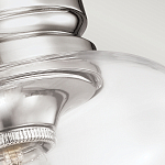 Потолочный светильник с прозрачным стеклянным плафоном в форме широкого колокола Feiss варинант исполнения - 2 | Loft Concept в Орле