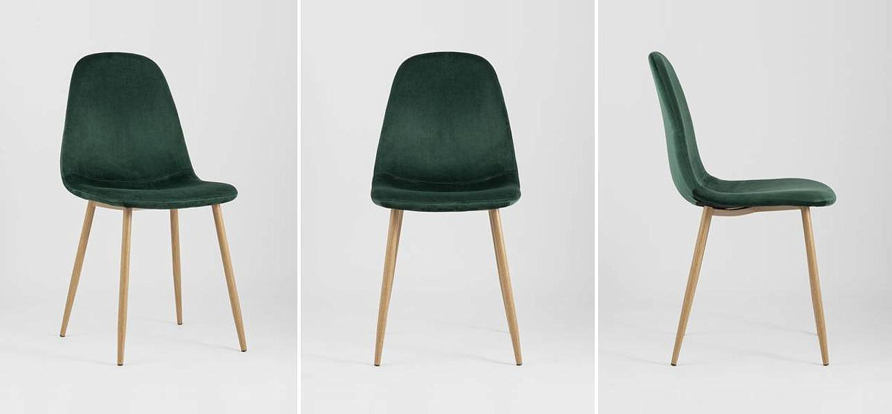 Стул Archie Chair Темно-Зеленый Велюр Стул Archie Chair Темно-Зеленый Велюр - Loft-Concept в Орле