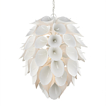 Люстра белая каплевидной формы из цветков лилии White Natural Lines варинант исполнения - 1 | Loft Concept в Орле