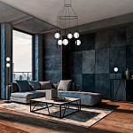 Торшер с 2-мя сферическими стеклянными плафонами Splatter варинант исполнения - 3 | Loft Concept в Орле