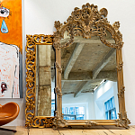 Зеркало настенное в ажурной раме с эффектом старины Classic Ornament Mirror варинант исполнения - 2 | Loft Concept в Орле