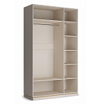 Шкаф трёхдверный с 2-мя зеркальными дверками Satin Furniture варинант исполнения - 4 | Loft Concept в Орле