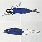 Плитка с узором Рыба пловчиха варинант исполнения - 2 | Loft Concept в Орле