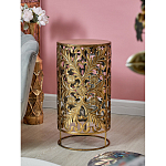 Столик приставной с цветочной резной фактурой Madagascar варинант исполнения - 5 | Loft Concept в Орле