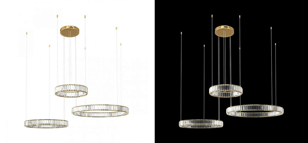 Люстра Триптих Crystal Ring Золото Люстра Триптих Crystal Ring Золото - Loft-Concept в Орле