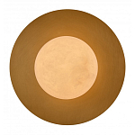 Бра круглое с плафоном из натурального камня на латунном основании Cryptocrystalline Stone варинант исполнения - 2 | Loft Concept в Орле