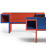 Дизайнерская разноцветная скамья Canton Bench варинант исполнения - 4 | Loft Concept в Орле