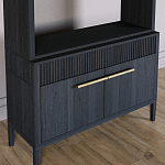 Стеллаж Primo с ящиками Черный дуб  варинант исполнения - 3 | Loft Concept в Орле