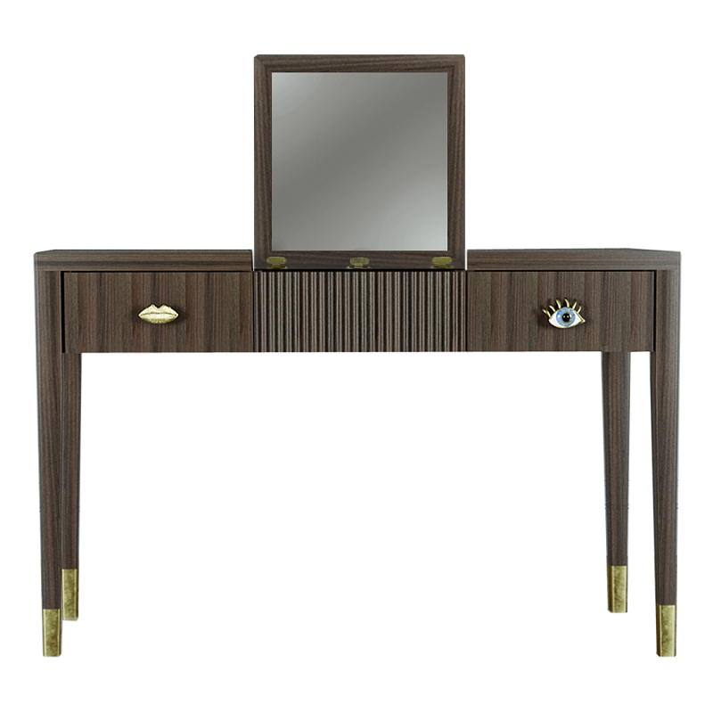 Туалетный стол - Трельяж Elsa Dreams Walnut 120 см Орех Туалетный стол - Трельяж Elsa Dreams Walnut 120 см Орех в Орле | Loft Concept